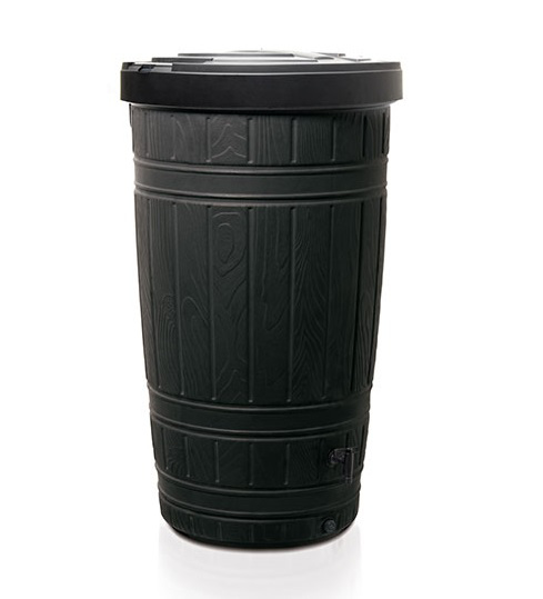 Prosperplast Woodcan sud na dešťovou vodu 265l - Černá