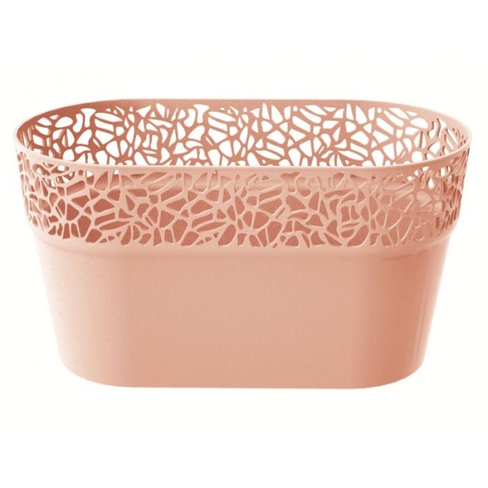 Truhlík s krajkou NATURO 27,5 cm - Broskev