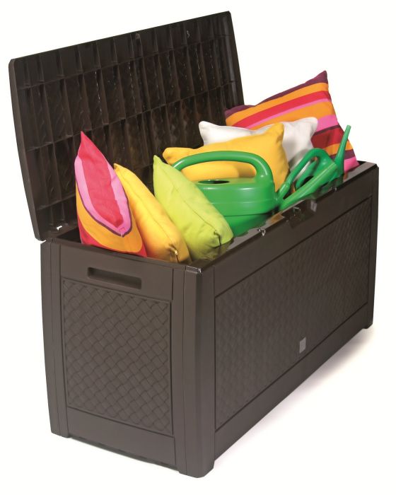 Zahradní box na polstry a nářadí Matuba 310l - Hnědá