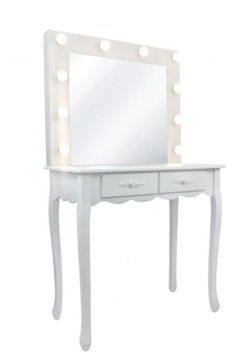 Aldotrade toilet cosmetic table vintage 80x40x140cm with mirror