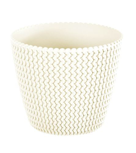 Květináč kulatý SPLOFY 13,0 cm krémový