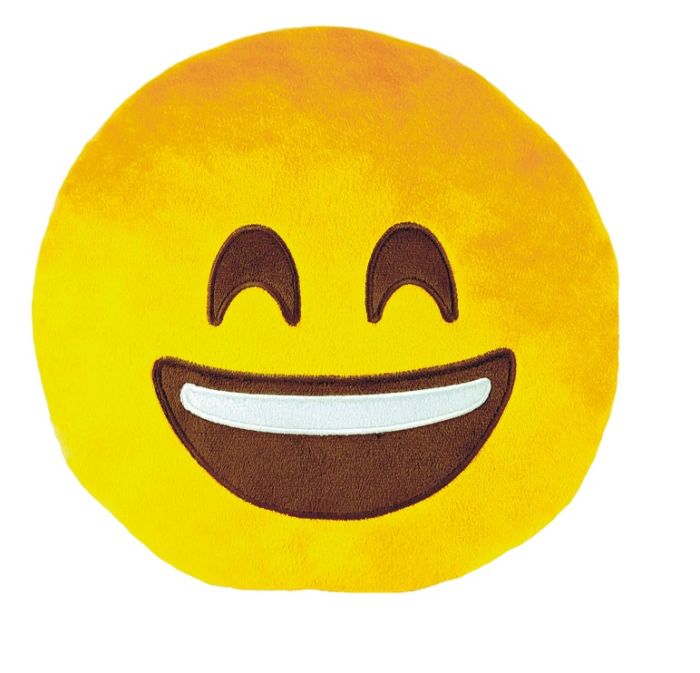 ALDOTRADE Polštář smajlík Emoji HAPPY