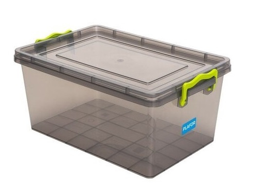 Plastový úložný box 5l, šedá