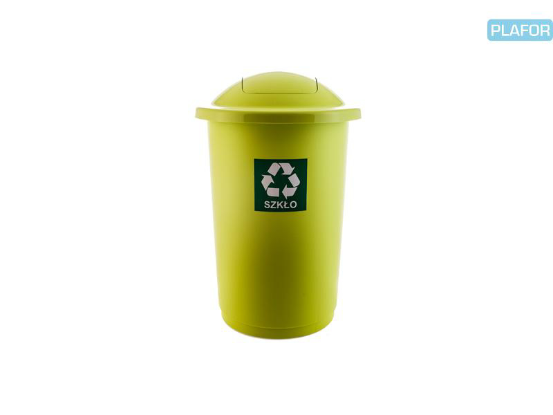 Odpadkový koš na tříděný odpad Top Bin 50 l, zelená