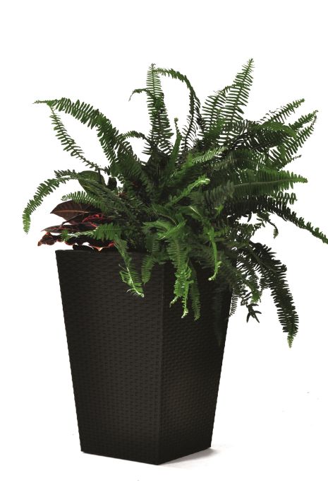 Květináč Rattan Planter S 23,6l antracit