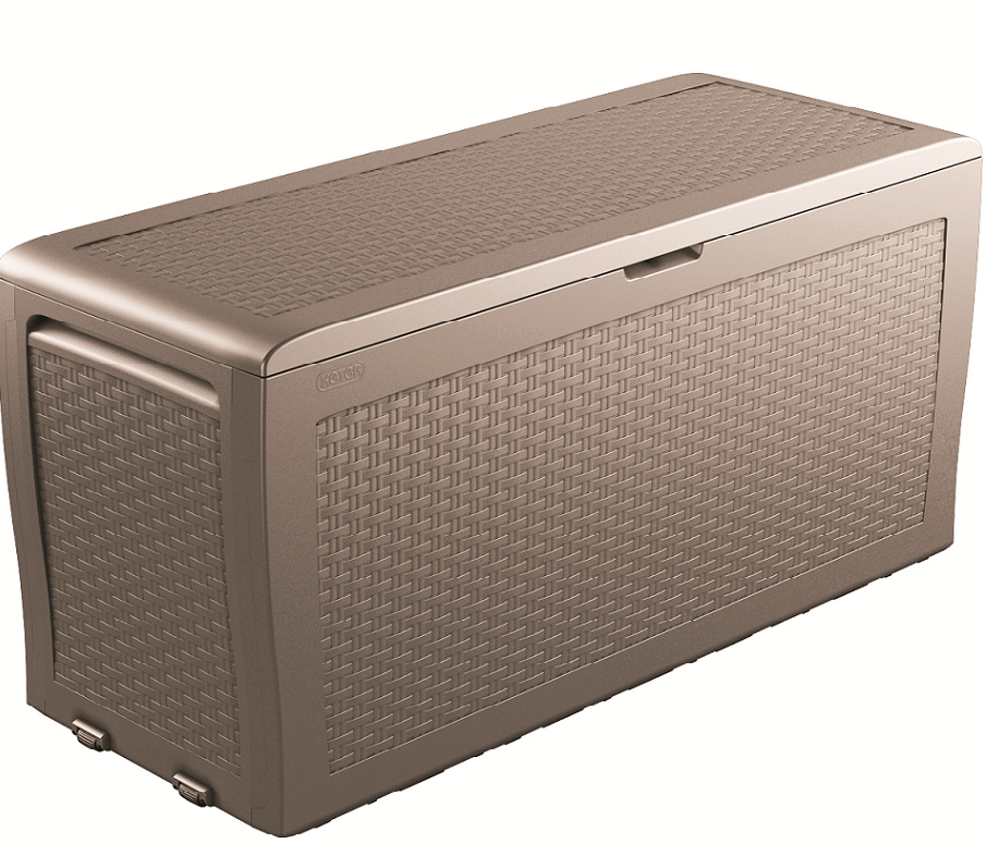 Zahradní úložný box Samoa Rattan 270l cappuccino