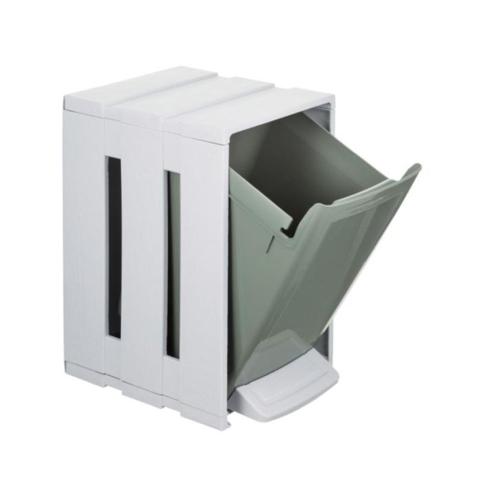 Odpadkový koš Tina Bin 7l, bílo-olivový