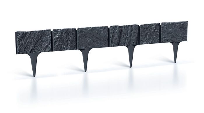 Lem trávníku palisáda GARDEN STONE 3,9m antracit