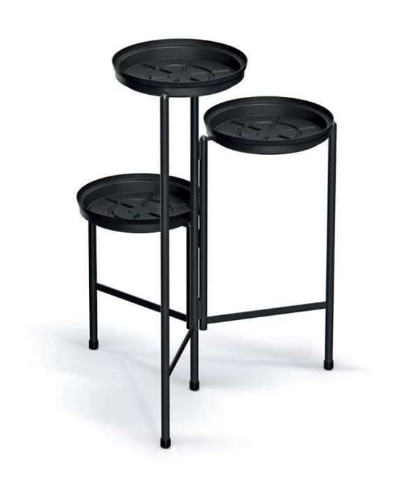 Podstavec na květináče TOL STAND černý 42cm