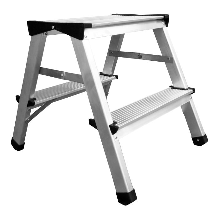 ALDOTRADE Schůdky oboustranné PROFI Al 2x2 - 150 kg