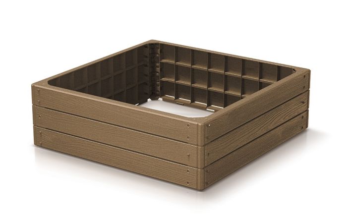 Vyvýšený záhon BASE WOODY naturo ECO 75,6 cm