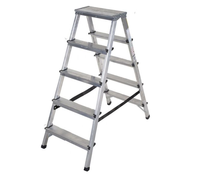 ALDOTRADE Schůdky oboustranné PROFI Al 2x5 - 125 kg