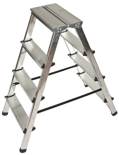 ALDOTRADE Schůdky oboustranné PROFI Al 2x8 - 150 kg