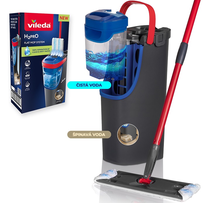 Vileda H2PrO vertikální plochý mop