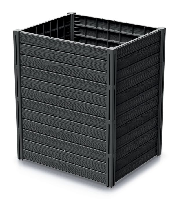Vyvýšený záhon 2 ks BASE PLANT 75,6 cm - antracit