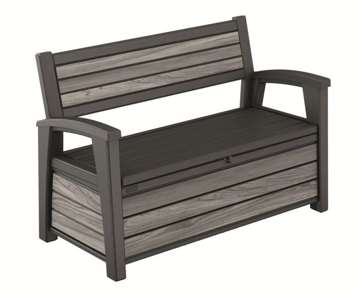 zahradní lavička Deco 227 L šedá