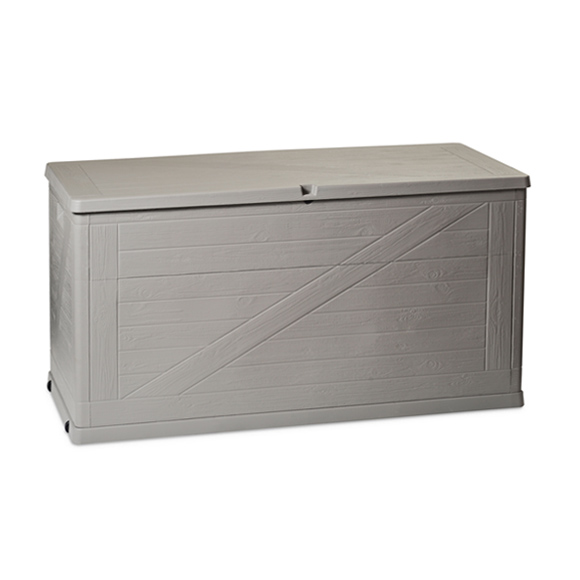 ALDOTRADE zahradní box na polstry WOOD 420l šedý