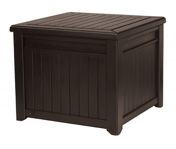 KETER Box úložný Cube Wood 208l hnědý
